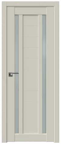 Межкомнатная дверь Profil Doors экошпон серия U 15U Магнолия Сатинат полотно со стеклом матовым