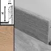 Плинтус Quick-Step QSSKR 58х12мм 01303 Доска дубовая светлая потертая, 1 м.п.