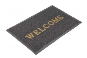 Коврик ПВХ пористый Welcome, Серый 40x60 см