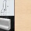 Плинтус шпонированный Burkle Бук 60x22, 1 м.п.