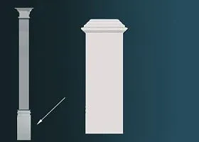 Пилястра Перфект D3534 305х744х89 мм