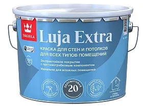Краска для влажных помещений Tikkurila Luja Extra 20 антигрибковая акриловая полуматовая, база А