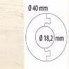 Розетка для труб Cezar 18,2мм 105