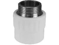 Муфта полипропилен Valfex латунная резьба 20х1/2" НР