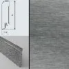 Плинтус шпонированный Burkle Алюминий темный 70x15, 1 м.п.