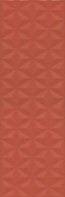 Керамическая плитка Kerama Marazzi 12120R Диагональ красный структура обрезной 25х75, 1 кв.м.
