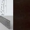 Плинтус шпонированный Burkle Венге натур 80х16, 1 м.п.