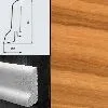 Плинтус шпонированный Burkle Олива 60x22, 1 м.п.