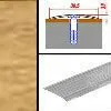 Порог плоский 39,5х3,9мм Ольха