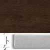 Плинтус шпонированный Pedross Орех Темный 70x15, 1 м.п.