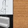 Плинтус шпонированный Burkle Афрормозия 60x22, 1 м.п.