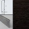 Плинтус шпонированный Burkle Венге ориджинал 70x15, 1 м.п.