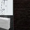 Плинтус шпонированный Burkle Венге ориджинал 60x15, 1 м.п.