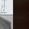 Плинтус шпонированный Burkle Венге натур 80x20, 1 м.п.