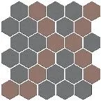 Мозаика из керамогранита Kerama Marazzi  AD/A672/MM Декор Агуста 5 мозаичный микс матовый 29,7x29,8x0,69