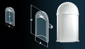 Ниша Перфект K6009 460х165х970 мм