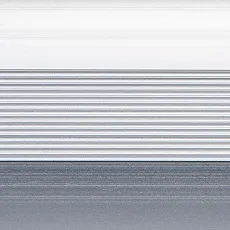 Порог широкий (стык) Русский профиль  разноуровневый анодированный, 60*2700 мм, Серебро матовое