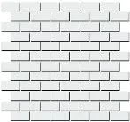 Декор Kerama Marazzi 191/001T Турнон белый мозаичный матовый 32x30x0,9
