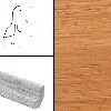 Плинтус шпонированный Burkle Дуссие 40x22, 1 м.п.