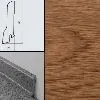 Плинтус шпонированный Burkle Орех 80x20, 1 м.п.