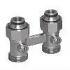 Узел подключения Meibes Basic line D2/50 прямой, 3/4" ВР х 3/4" НР