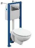 Комплект Cersanit DELFI DPL EO slim Инсталляция Cersanit VECTOR кнопка ACTIS пластик хром глянцевый